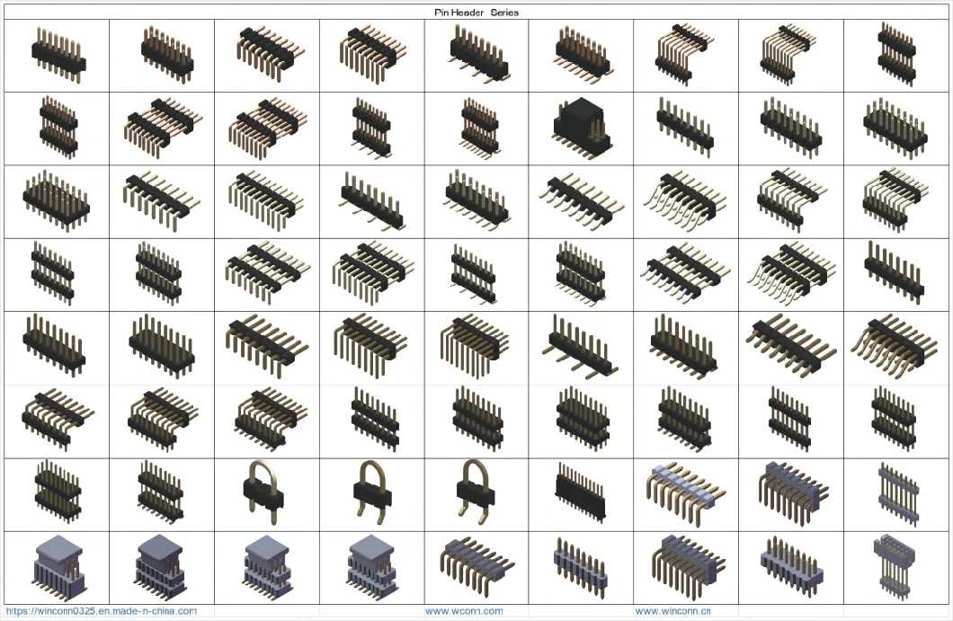 Electronic Components 2X20 Dual Row Male PCB Board Pin Header Connector Strip 8/10/12/20/40/60/80pin