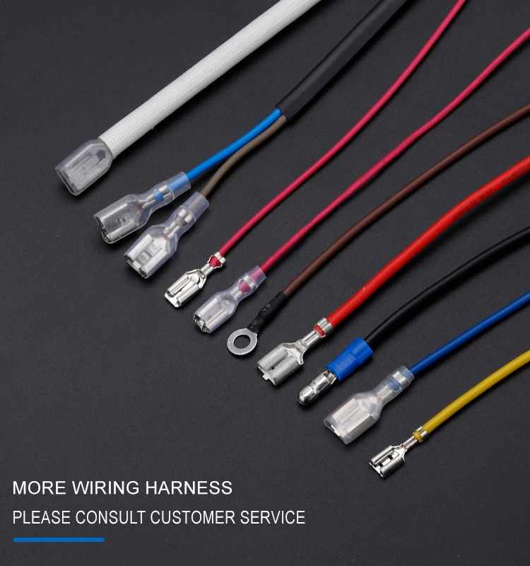 High Quality 2 4 6 8 Pin Connector Power Wiring Harness PA66 GF15 Full Engine Kit Wire Harness Connector